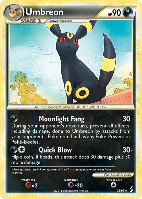 Pokemon Umbreon Card