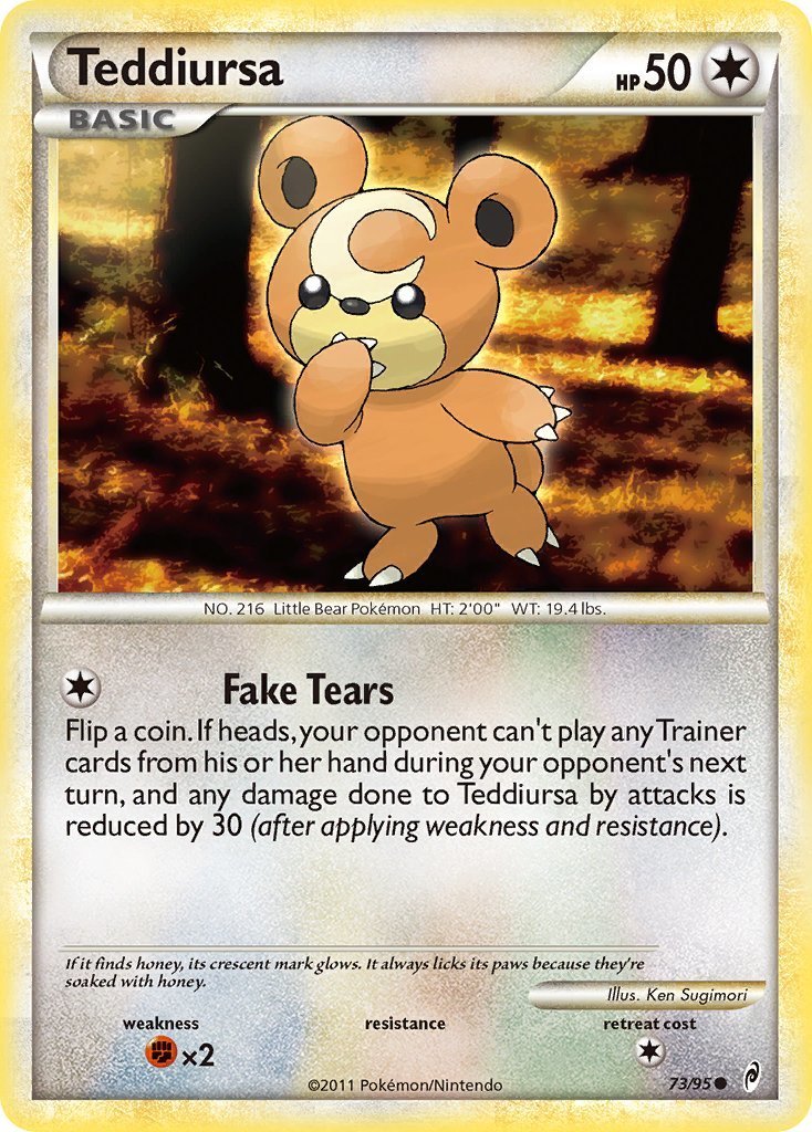 pokemon card teddiursa 126/203 Evolving Skies Colorless Artist Pokemon Teddiursa - 126/203