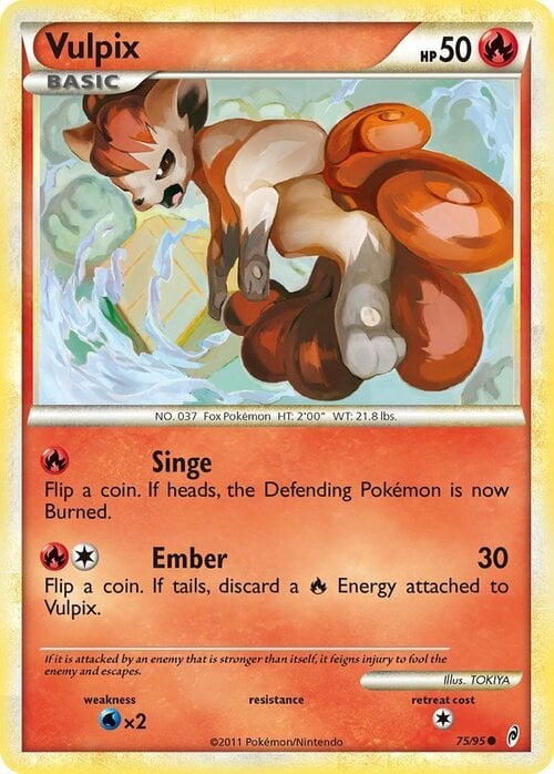 Vulpix Card Front