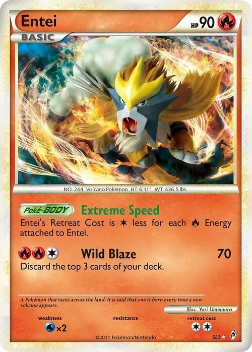 Entei [Extreme Speed | Wild Blaze] Card Front