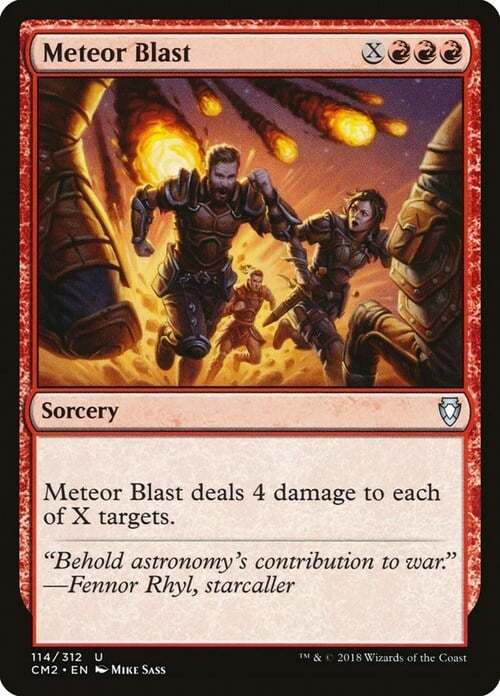 Meteor Blast Card Front