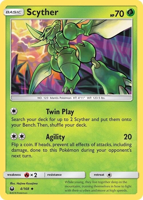 Scyther [Twin Play | Agility] Card Front