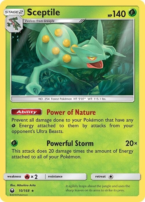 Sceptile [Power of Nature | Powerful Storm] Frente