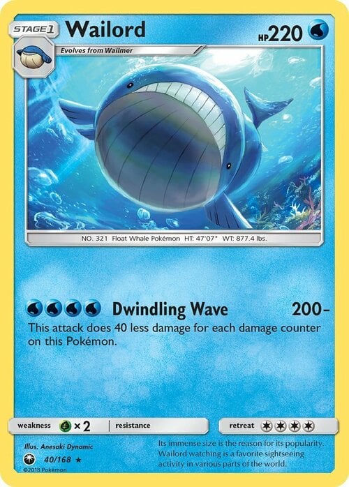 Wailord [Dwindling Wave] Card Front