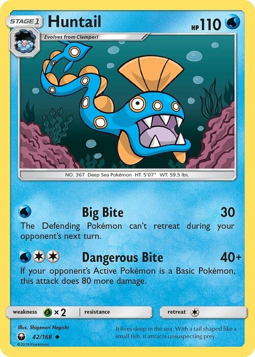 Huntail [Big Bite | Dangerous Bite] Card Front