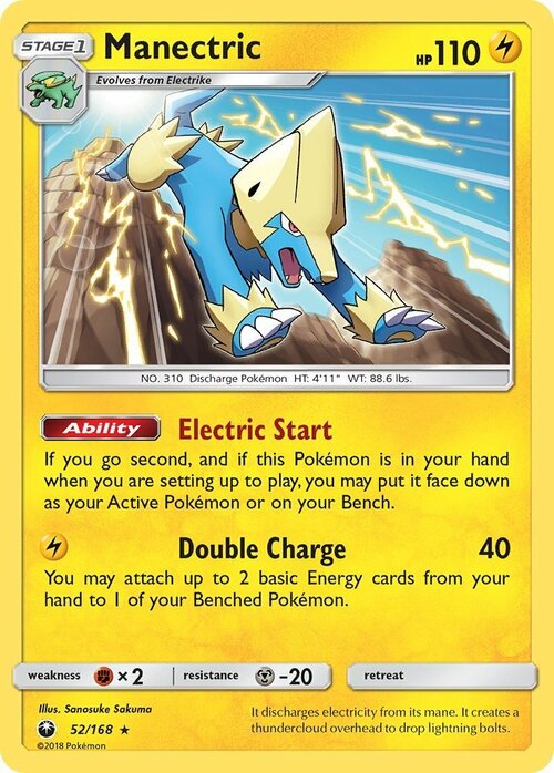 Manectric Card Front