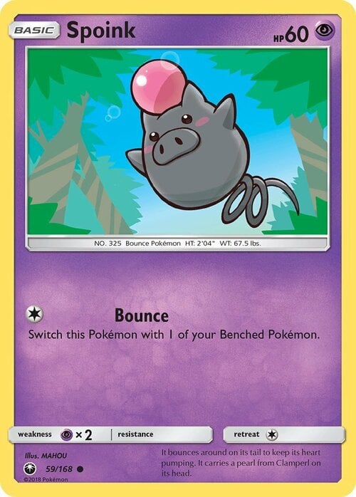 Spoink Card Front