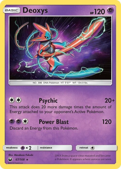 Deoxys [Psychic | Power Blast] Card Front
