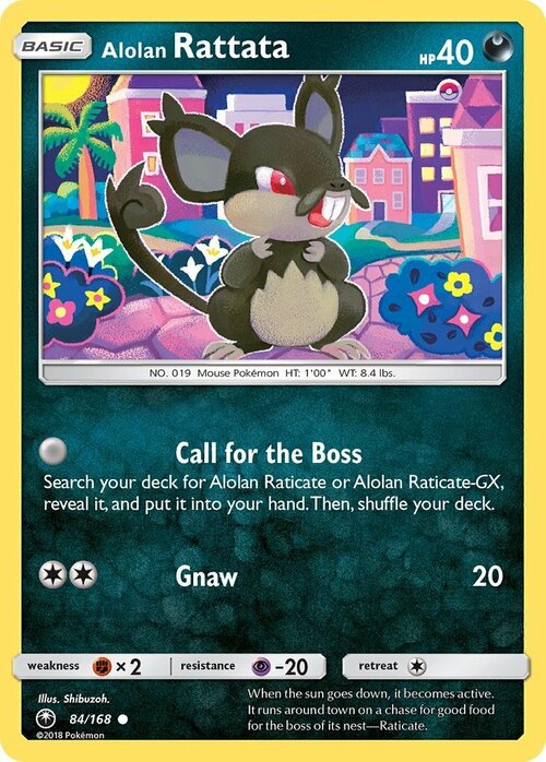 Rattata di Alola Card Front