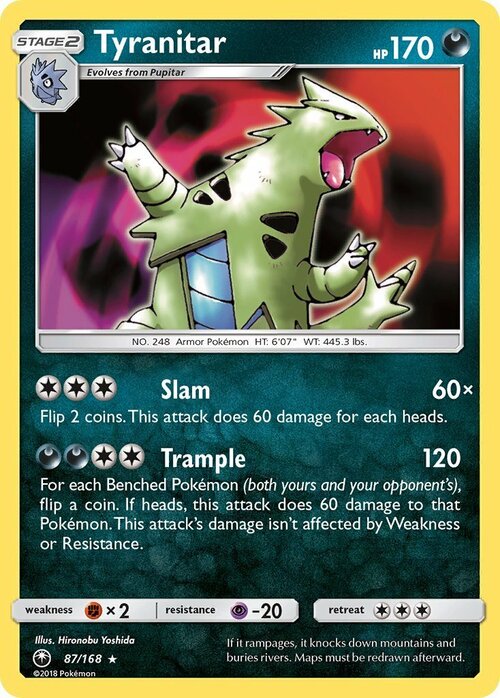 Tyranitar [Slam | Trample] Card Front