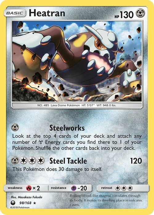 Heatran [Steelworks | Steel Tackle] Card Front