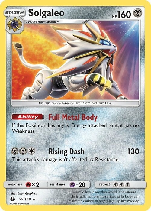 Solgaleo [Full Metal Body | Rising Dash] Card Front