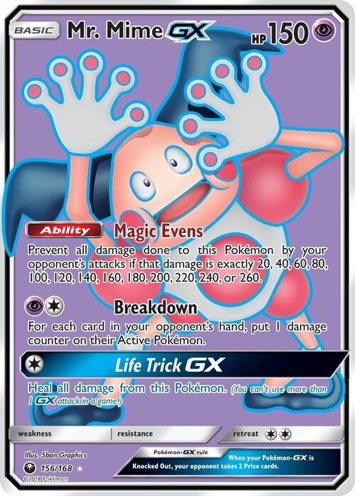 Mr. Mime GX Card Front