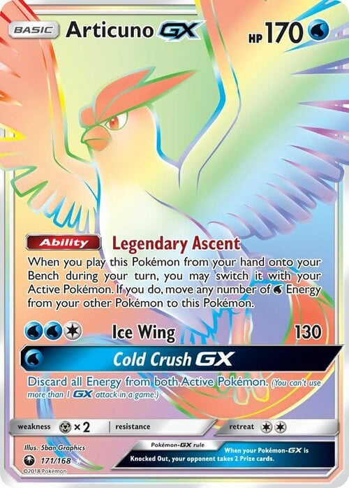 Articuno GX Card Front