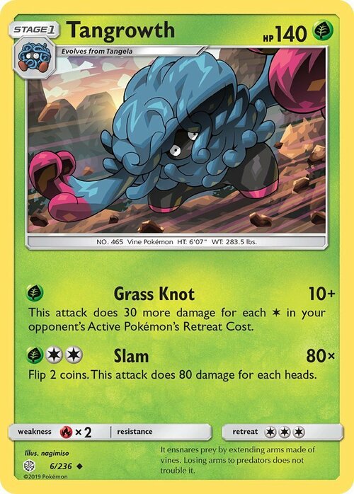 Tangrowth [Grass Knot | Slam] Card Front