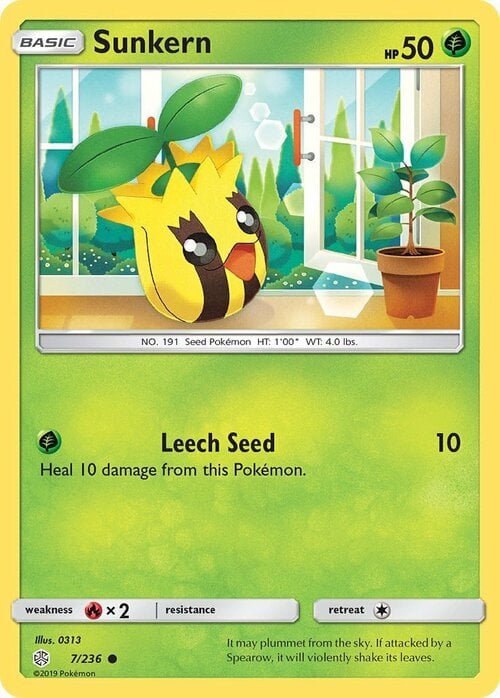 Sunkern [Leech Seed] Card Front
