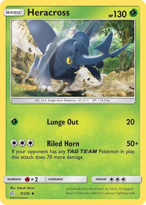 Heracross [Lunge Out | Riled Horn] Card Front