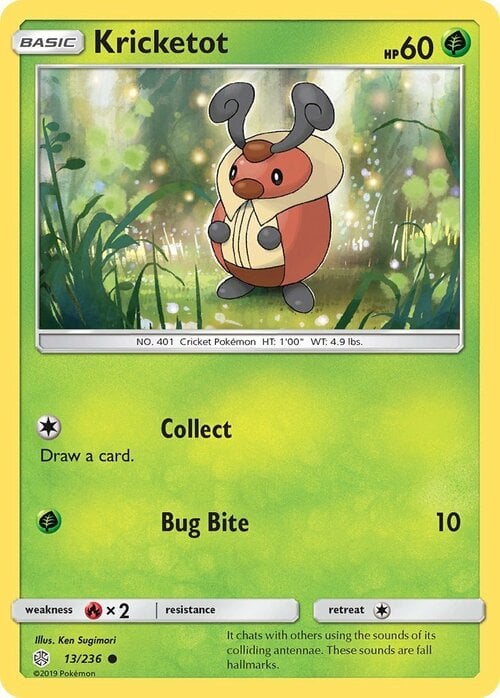 Kricketot [Collect | Bug Bite] Card Front