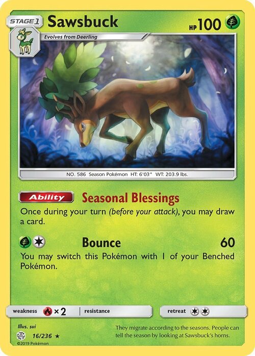 Sawsbuck Card Front