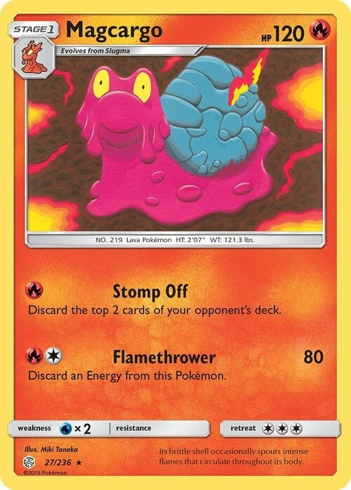 Magcargo [Stomp Off | Flamethrower] Card Front