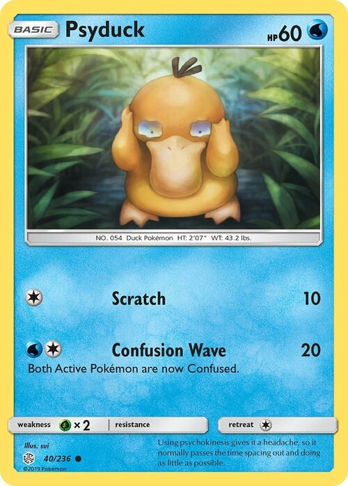 Psyduck [Scratch | Confusion Wave] Card Front
