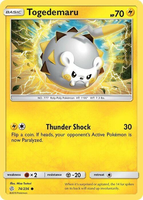 Togedemaru [Thunder Shock] Card Front