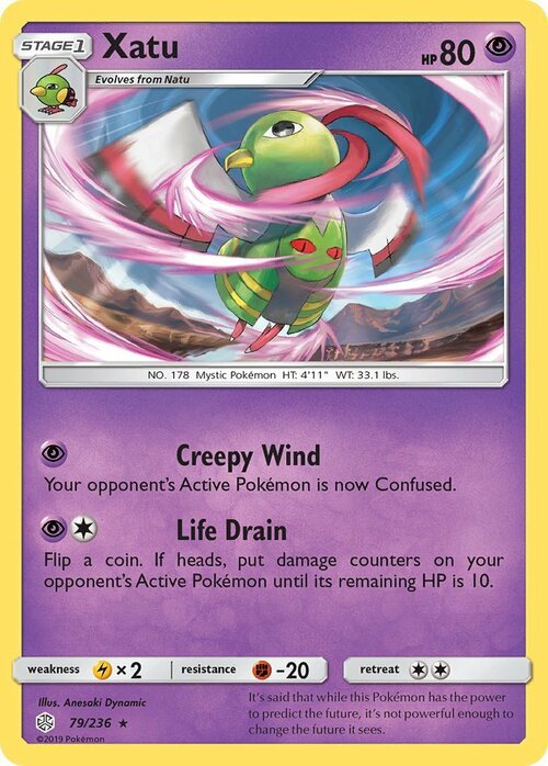 Xatu [Creepy Wind | Life Drain] Card Front