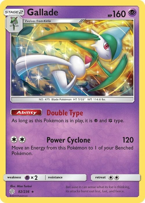 Gallade [Double Type | Power Cyclone] Frente