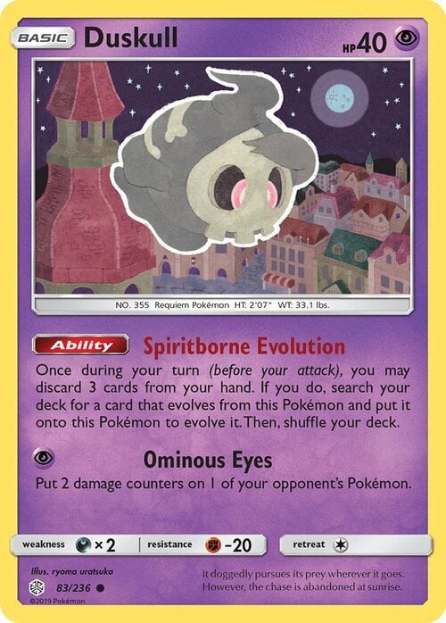 Duskull [Spiritborne Evolution | Ominous Eyes] Card Front