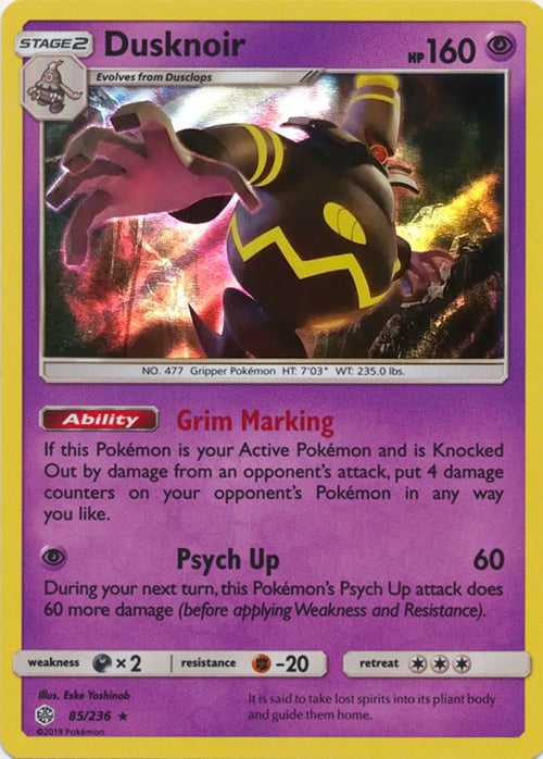 Dusknoir Card Front