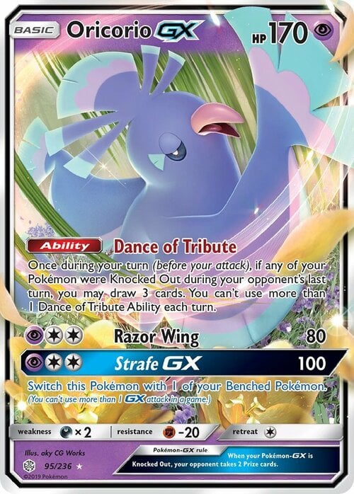 Oricorio GX Card Front