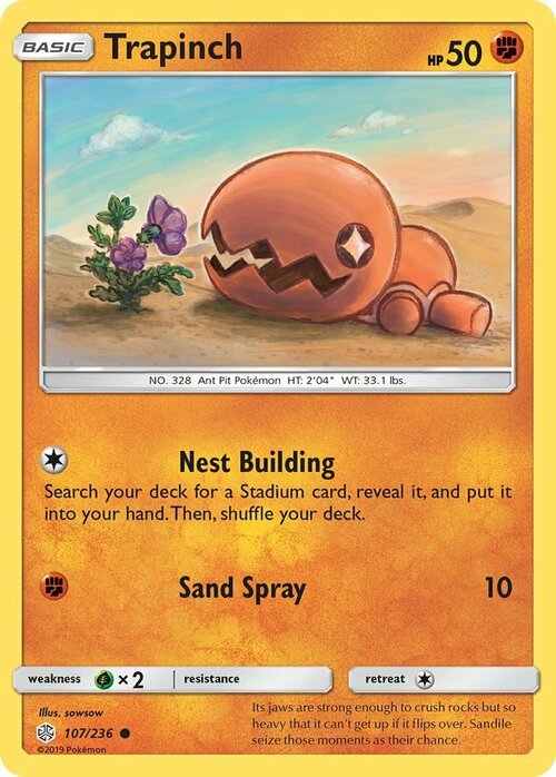 Trapinch Card Front