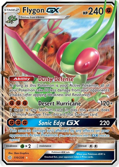 Flygon GX Card Front