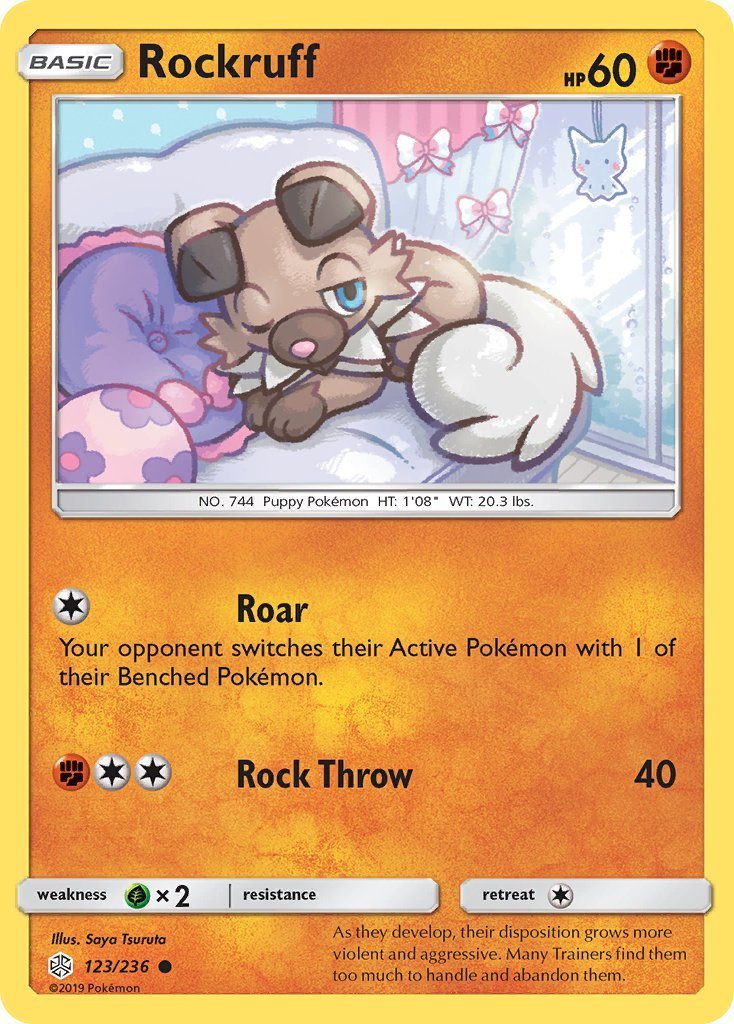 rockruff pokemon card price SV23/SV94 Hidden Fates Shiny Holo Rare Near Mint Colorless Artist Rockruff 116 SV03 Obsidian Flames