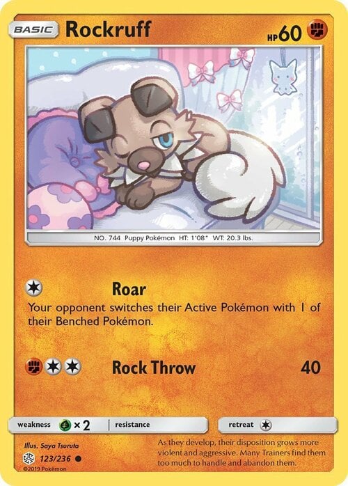 Rockruff [Roar | Rock Throw] Card Front