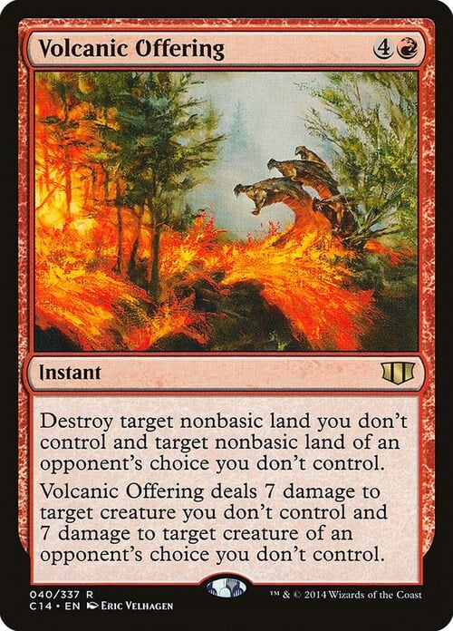 Volcanic Offering Card Front