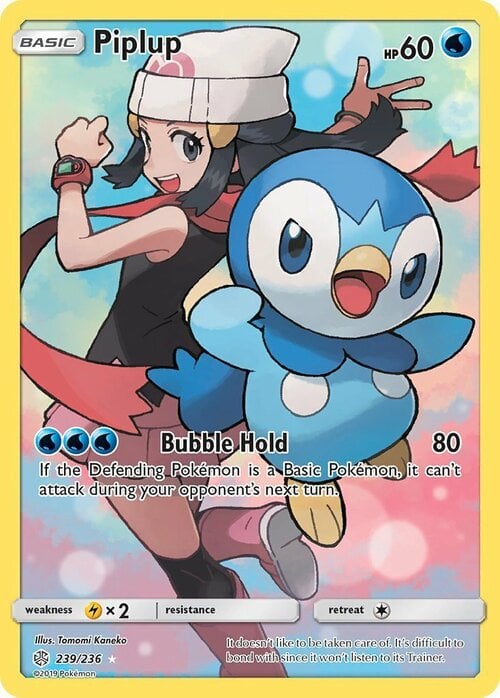 Piplup [Bubble Hold] Card Front