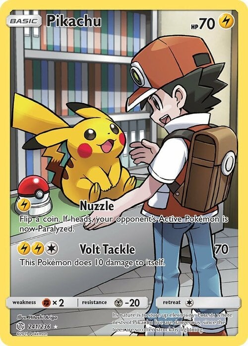 Pikachu [Nuzzle | Volt Tackle] Card Front