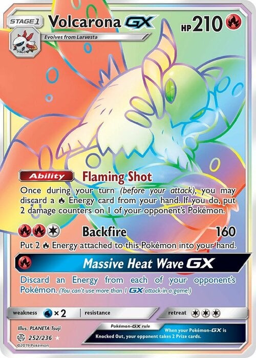 Volcarona GX Card Front