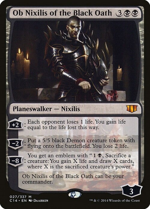 Ob Nixilis of the Black Oath Card Front