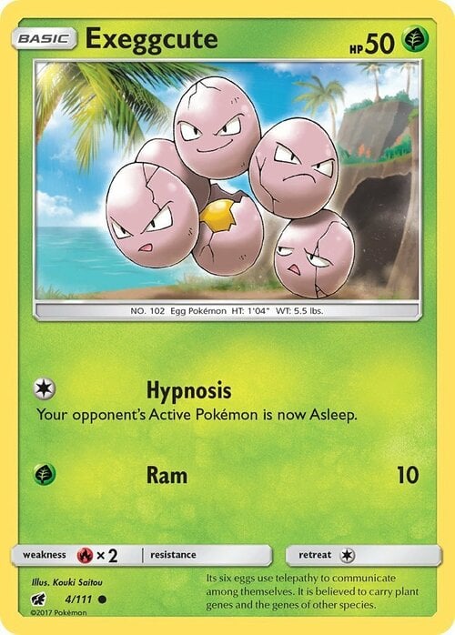Exeggcute Card Front