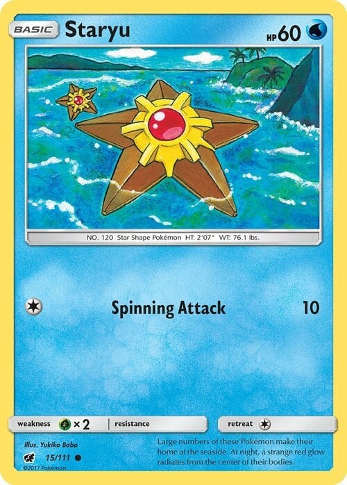 Staryu [Spinning Attack] Card Front