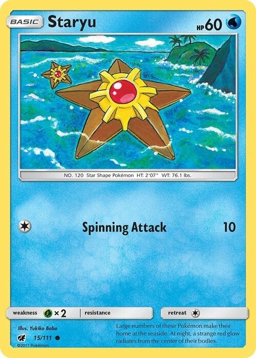 Staryu Card Front