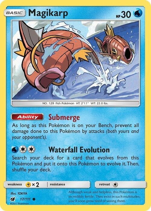 Magikarp [Submerge | Waterfall Evolution] Card Front