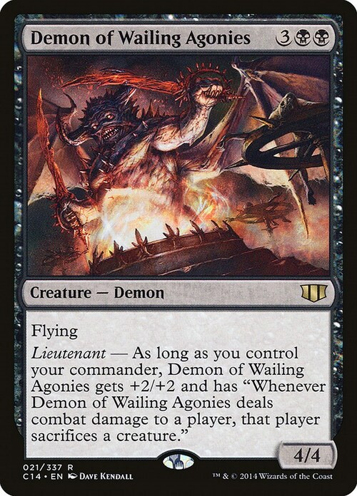 Demon of Wailing Agonies Card Front