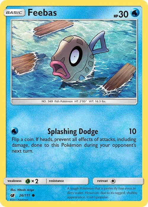 Feebas [Splashing Dodge] Card Front
