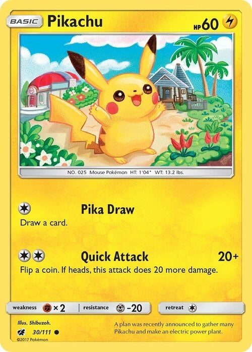Pikachu [Pika Draw | Quick Attack] Card Front