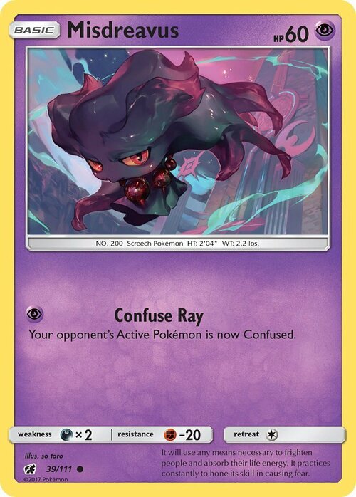 Misdreavus [Confuse Ray] Card Front