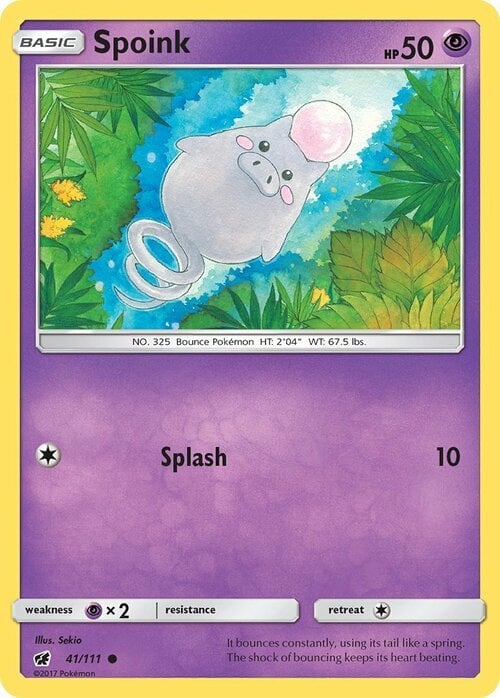 Spoink Card Front