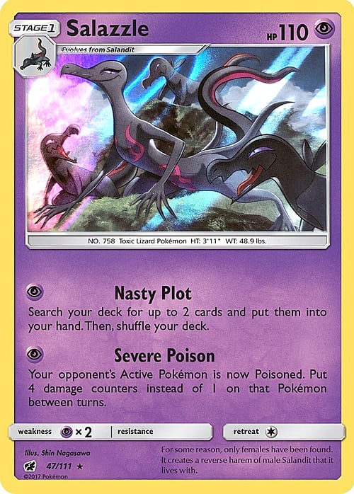 Salazzle [Nasty Plot | Severe Poison] Card Front